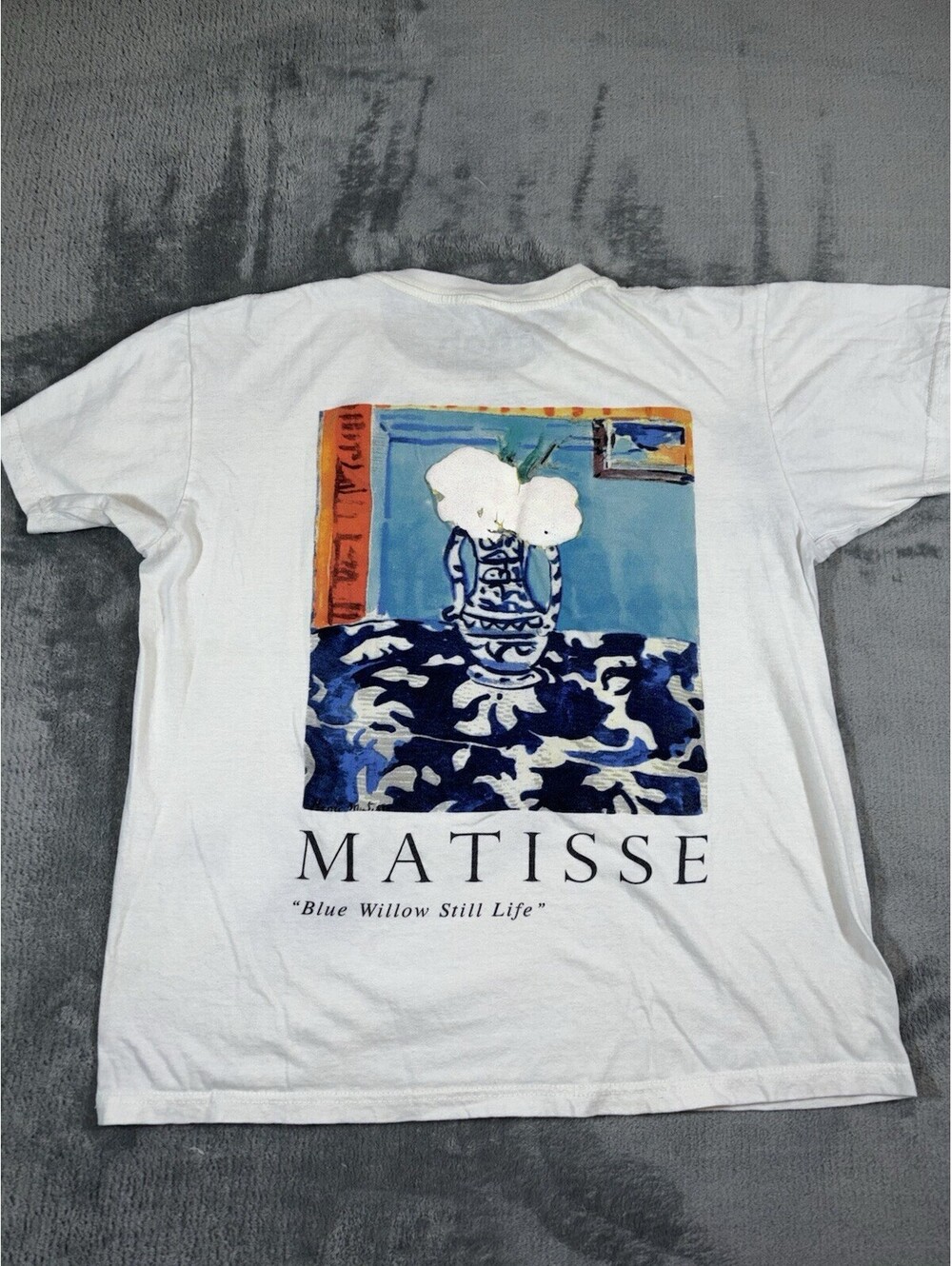 Matisse Apoh London Henri Blue Willow Still Life Art Tee Medium